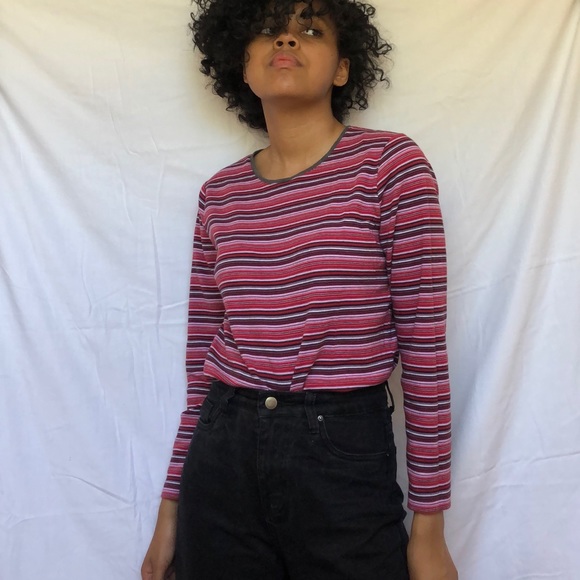 Tops - long sleeve mixed berry cotton tee 🍓🍒
